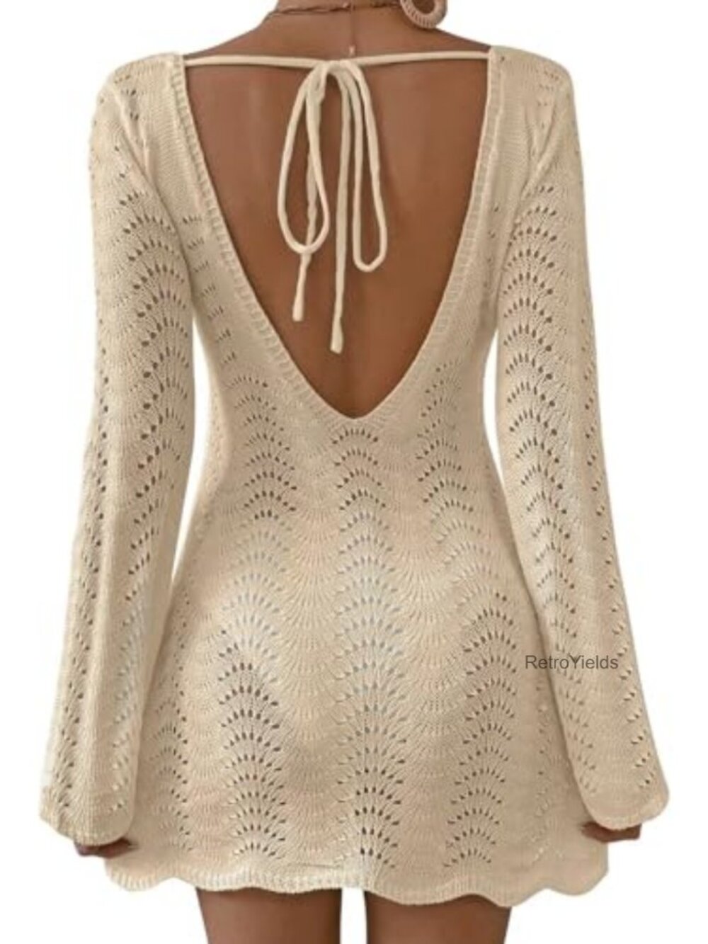 Falechay Swimsuit Coverup for Women Summer Open Back Beach Cover Ups XS-3XL